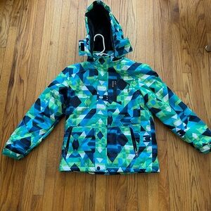 Boys Ski Jacket Size 10/12 Waterproof Winter Snow Coat